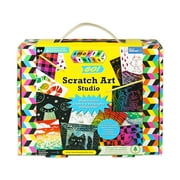 Smarts & Crafts Go: Scratch Art Studio, Gender Neutral Kids Activity Kit, 53 Pieces, Child Ages 6+, Unisex