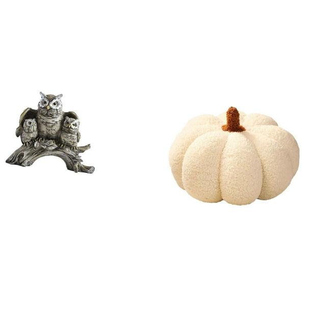 Figuras de búho,Figuras de búho,animales artificiales,artesanías,decoración del hogar,Almohadas de calabaza de Halloween,Almohadas de calabaza de Halloween Decoración del hogar
