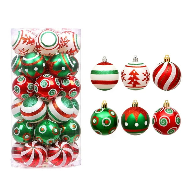 Bolas De Navidad De 6 Cm, 30 Piezas De Adornos De Árbol De Navidad Inastillables Para 2021, Vacaciones De Navidad, Fiestas De Bodas Scienceny HA042999-01