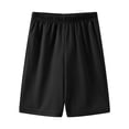 thumbnail image 4 of UngA Boys Athletic Shorts Kids Basketball Quick Dry Mesh Short for Youth Soccer Gym (Black,10-11 Years), 4 of 8
