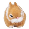 thumbnail image 3 of MiniCute Plush Rabbits Lifelike Animal Easter Bunny Simulation Model Gift, Rabbits Stuffed Doll, Soft & Comfortable, Desk Decorations, Garden Yard Porch, 3 of 8