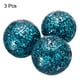 thumbnail image 3 of Uxcell 3Pcs Bolas de Vidrio Decorativas de 3.15 pulgadas, Esferas para Centro de Mesa, Bolas de Vidrio Mosaico para Decorar Cuencos, Azules, 3 of 5