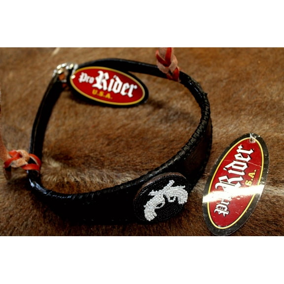 Horse Show Bridle Western Leather Barrel Racing Tack Rodeo NOSEBAND  99167