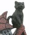 thumbnail image 3 of 7 in. Pre-Lit Halloween Figurine, Black, Haunted House, Black Cats, 1 Multicolor Flashing LED Light, 3 of 4