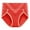 Red, variant on Womens Period Underwear Women's Large Size High Waist Panties Fashionable Women's Panties Womens Boxers Briefs Underwear Green XXL