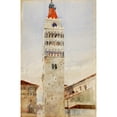 thumbnail image 2 of Cass Gilbert 17x24 Gold Ornate Framed and Double Matted Museum Art Print Titled - Cathedral Tower, Pistoia, Italy (1898), 2 of 4