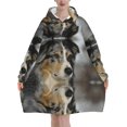 thumbnail image 1 of Australian Shepherd,Women's Oversized Wearable Blanket Hoodie, Blanket Sweatshirt,Flannel Pullover Blanket, 1 of 9
