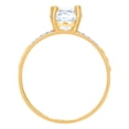 thumbnail image 2 of 10k Two-tone Gold Womens Cubic Zirconia Duo Bridal Ring Set 6.5x6.5mm Wide Ring for Women, 2 of 2