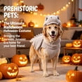 thumbnail image 3 of Pet Dinosaur Costume,Dog Skeleton Costume, Glow In The Dark Dino Series, Soft Plush Stretchy Fabric, Halloween Party Cosplay Outfit, 1 Pc, 3 of 8