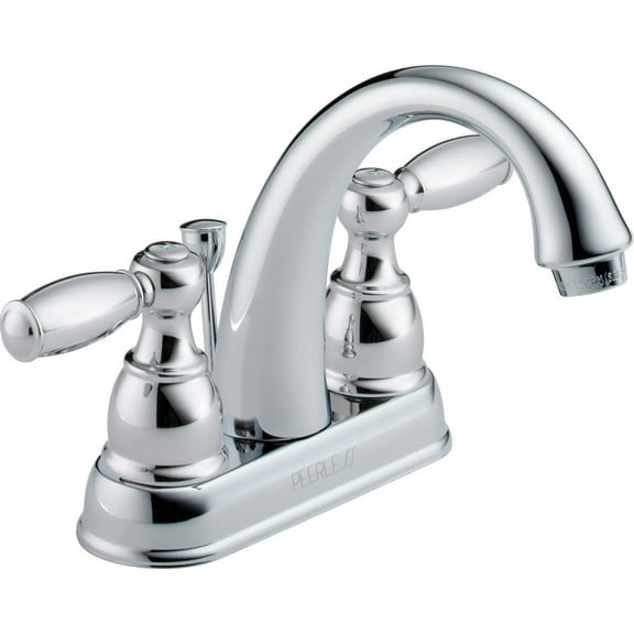 Peerless Two Handle Centerset Bathroom Faucet in Chrome