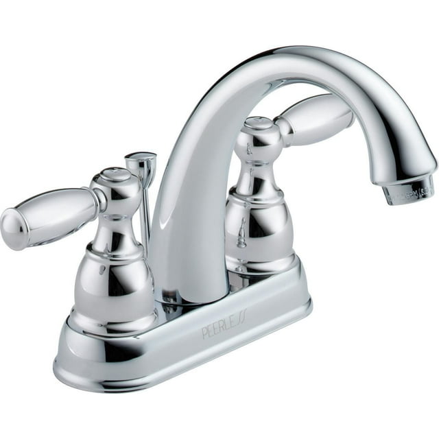 Peerless Two Handle Centerset Bathroom Faucet in Chrome