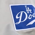 thumbnail image 4 of Men's Mitchell & Ness  Gray Los Angeles Dodgers Thunderstorm Head Coach Lightweight Satin Full-Snap Jacket, 4 of 7