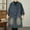 B_ Blue, variant on SMihono Mid-Long Denim Jackets for Women Vintage Washed Button Down Hoodies Long Sleeve Casual Outerwear Coats with Pockets Blue XL