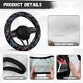 thumbnail image 6 of Yuyamidu Blue Pink Dragonfly Car Steering Wheel Covers for Women Fluffy Steering Wheel Cover for Auto Sedan Interior Accessories Warm Steering Wheel Protector, 6 of 7