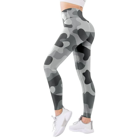 

Yoga Pants for Women Plus Size Long Set Fitness Women S Print Workout Pants Tummy Control Workout Leggings High Waist Athletic Yoga Pants Gray