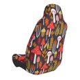thumbnail image 2 of Fotbe Mushrooms And Leaves Funda para Asiento de Auto con Estampado – Impermeable y Antisudor – Ajuste Universal, Lavable a Máquina, Antideslizante (1 Pieza), 2 of 5