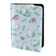 thumbnail image 2 of Rateoe Rabbit And Butterfly Pattern Passport Holder Wallet Leather Mulit-purpose Travel Wallet Credit Cards Case ,Passport Cover for Women Men-6.5 in, 2 of 5