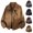 Khaki, variant on Men's Suede Jacket Full Zip Up Faux Leather Jacket Lightweight Casual Vintage Cowboy Leather Jackets