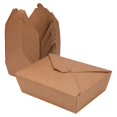 thumbnail image 1 of 38 Oz Take Out Food Containers (50 Pack) Disposable Kraft Paper Food Container Takeout Box Microwaveble, 1 of 6
