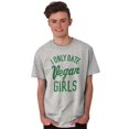 thumbnail image 5 of Date Vegan Girls Funny Vegetarian Gym Men's Graphic T Shirt Tees Brisco Brands L, 5 of 5