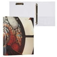 thumbnail image 3 of Eagle Church Window 3 Ring Binders 1.5 inch Hardcover File Folders with Interior Pockets A4 Size Organizer for School Office Hospital, 3 of 8