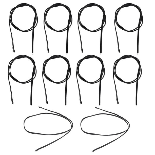 10pcs NTC Temperature Sensor PVC Epoxy Resin Thermal Thermistor Probe for Automotive 500mm 10K B3950