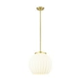 thumbnail image 2 of Innovations Lighting - White Venetian - 1 Light Stem Hung Pendant In Modern, 2 of 7