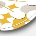 thumbnail image 3 of Designart 'Retro Abstract Design Xiii Mid-Century Modern Wall Clock, 3 of 4
