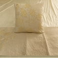 thumbnail image 4 of The HomeCentric King Queen Twin Beige Handmade Queen 74"x18" Bed Runner With 2 Pillow Cover, Pearl Embroidery Bed Scarf on Linen fabric - Off To The Sea, 4 of 4