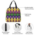 thumbnail image 4 of Gaeub Mardi Gras4 Print Lunch Bag Lunch Box for Women Men,Reusable Insulated Lunch Bags for Adults,Leakproof Cooler Lunch Tote Bag, Large Capacity for Work Travel Picnic, 4 of 8