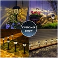thumbnail image 4 of FKHouse Solar Black 2 V LED Landscape and Walkway Light (6 Pack), 4 of 7