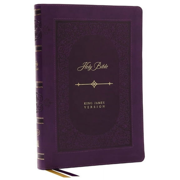 KJV Holy Bible: Giant Print Thinline Bible, Purple Leathersoft, Red Letter, Comfort Print (Thumb Indexed): King James Ve, (Hardcover)