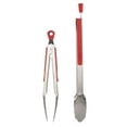 thumbnail image 1 of Home Basics KT41153 Stainless Steel with Silicone Handle Tongs Set - 2 Pieces, 1 of 2