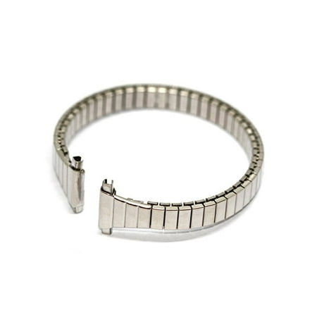 Speidel Silver Bands - SPEIDEL 11-14MM SILVER STAINLESS STEEL TWIST O FLEX EXPANSION STRAP WATCH BAND