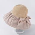 thumbnail image 4 of LEKODE Bucket Hats for Woman Summer Hats for Women Straw Cowboy Hats for Women Beach Hat Sun Hat Sun Straw Hats for Men Straw Bucket Hat Beige One Size, 4 of 6