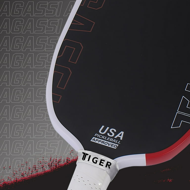 ENFOURCLASS Tiger Agassi Pro Carbon Fiber Pickleball Paddle (16mm