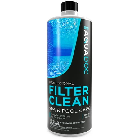 AquaDoc Hot Tub Filter Cleaner – Easy-to-Use Cartridge Soak Solution for Pool and Spa Filters, 32oz