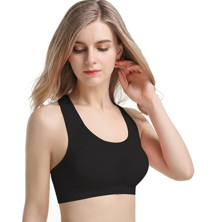 

Sports Bras for Women Double Layer Seamless High Impact Racerback Yoga Workout Bra