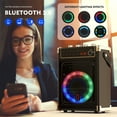 thumbnail image 2 of FanFun Portable Bluetooth Speaker with Microphones, Party Speaker with Lights, Remote Control, Powerful Loudspeaker, AUX Input, FM, REC, 2 of 11