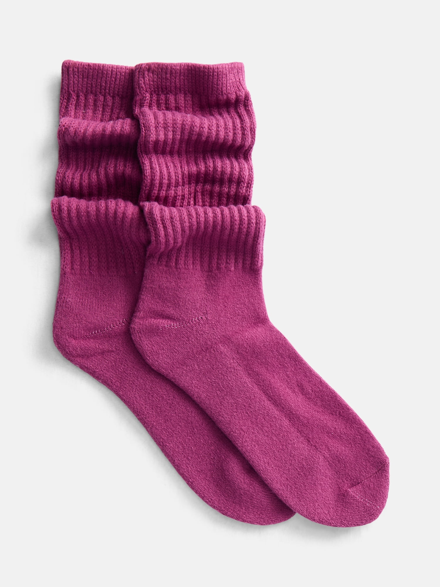 Joyspun Women's Comfort Slouch Crew Socks, 3-Pack, Size 4-10