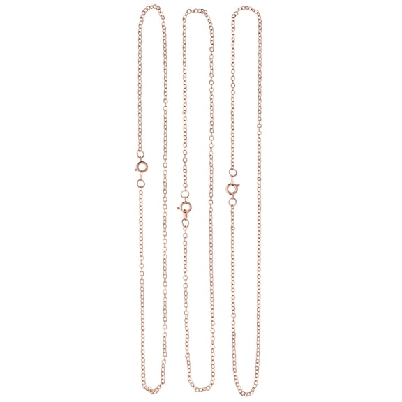 12 Packs: 3 ct. (36 total) 18" Rose Gold Chain Necklaces by Bead Landing