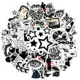 thumbnail image 2 of 35pcs Retro Stickers Stationery Stickers Music Stickers Rock and Roll Stickers for Laptops Suitcase Guitar, 2 of 9