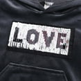 thumbnail image 6 of Hicidod Baby Sweatsuit Set Letter Printed Velvet Toddler Tracksuit Two Piece Outfits Long Sleeve Pullover Hoodie Sweatpants Sets, 6 of 7
