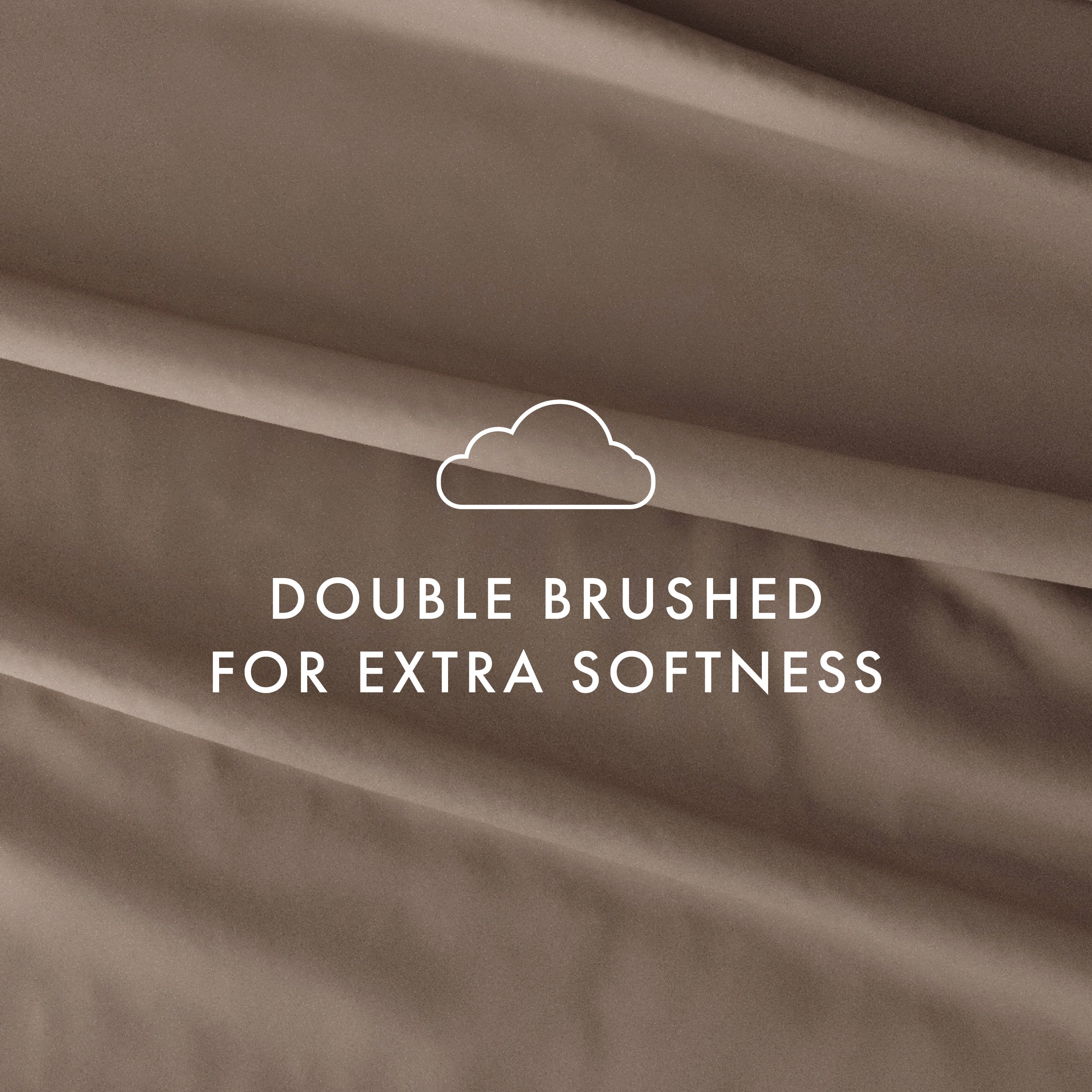 Noble Linens 4 Piece Solid Microfiber Bed Sheet Set, Taupe, California King