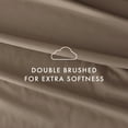 thumbnail image 4 of Noble Linens 4 Piece Solid Microfiber Bed Sheet Set, Taupe, King, 4 of 10