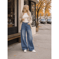 thumbnail image 5 of EMMIOL Women's Y2K Barrel Baggy Jeans Stretch High Waist Wide Leg Jeans Vintage Boyfriend Denim Pants, 5 of 7