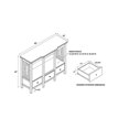 thumbnail image 4 of Linon Hayley Wood TV Media Stand in Brown, 4 of 4