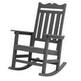 thumbnail image 2 of Sonerlic 2 Peak Outdoor Patio HIPS Rocking Adirondack Chair for Deck,Garden and Balcony,Gray, 2 of 7
