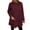 Wine, variant on Breezora Winter Warm Fleece Pullover Top For Women Plus Size Loose Fit Long Sleeve Casual Shirt With Pocket Detail L Size Beige