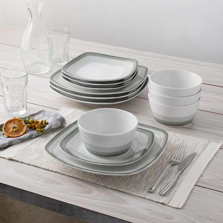 Noritake Colorscapes Layers Sage 12-Piece Square Dinnerware
